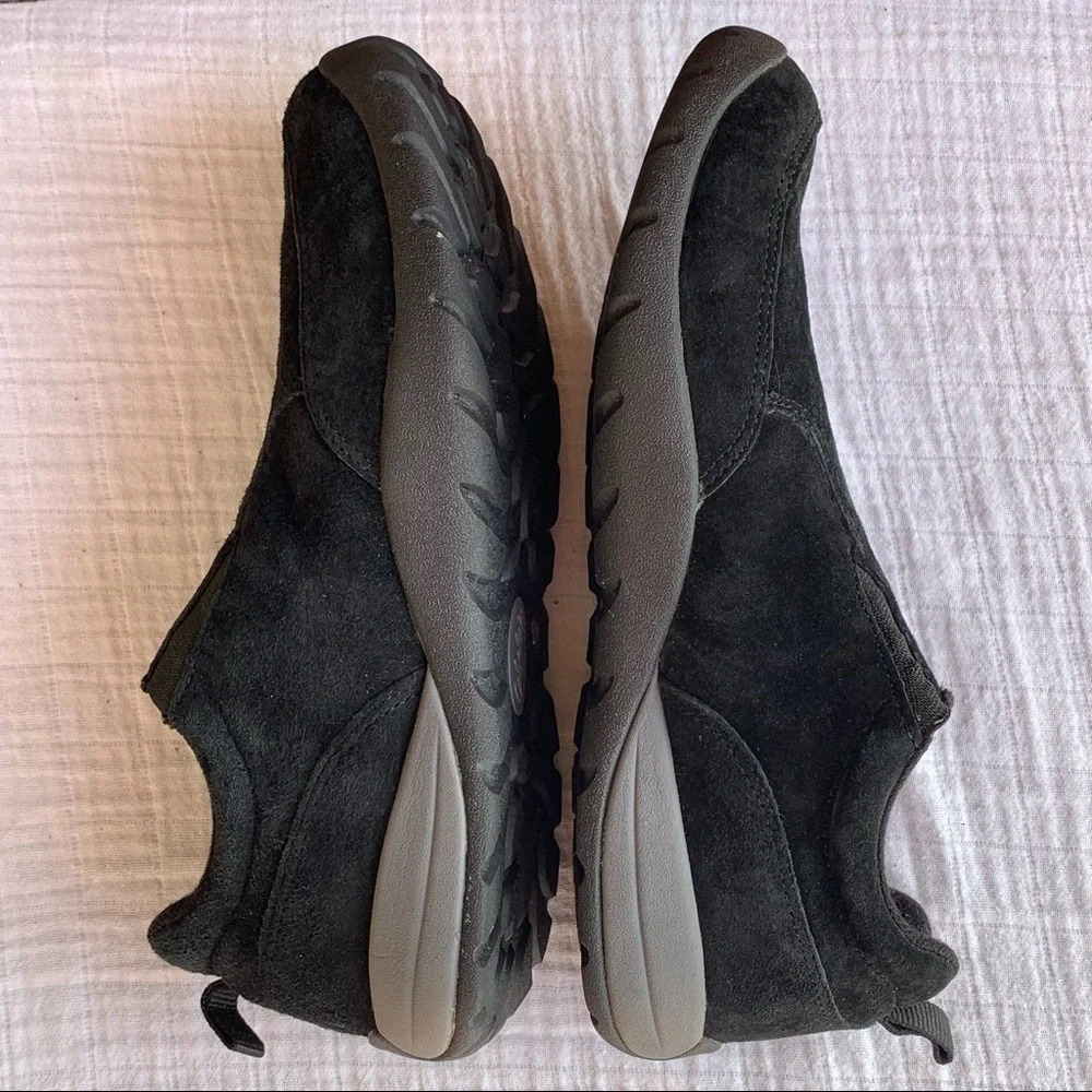 CABELA'S Comfort Shoes Slip-On Hiking Walking Black Suede 84-1122 Womens… - Picture 6 of 10